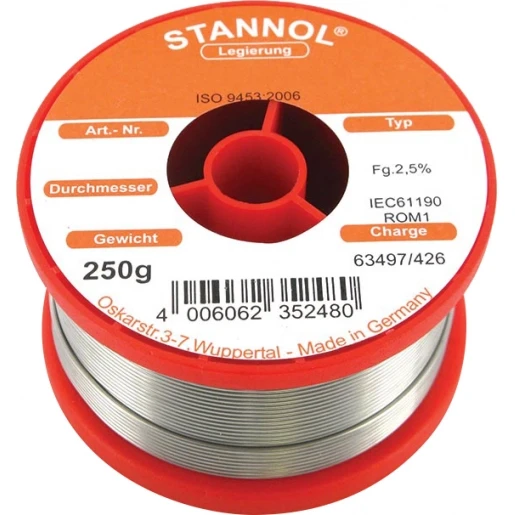 Stannol HS10 Soldeertin S-PB60SN40 508480 250g 2mm 99040541