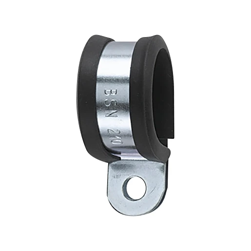 Hellermann Tyton METALEN BEVESTIGINGSBEUGEL MET PVC-BESCHERMPROFIEL Ø75MM