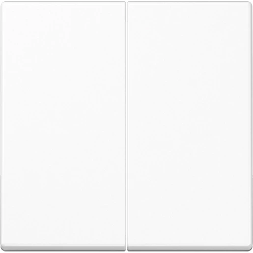 Jung A range tastafdekking a500 slagvast 2-voudig Glanzend wit RAL 9016 A1702BFWW