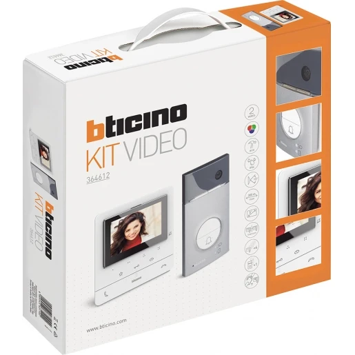Bticino Classe 100 Audiokit Linea 3000 1 drukknop 1 binnenpost grijs BT364612