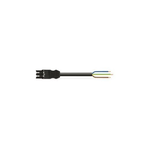 Wago Serie 771 Patchkabel gebouwinstallatie 3p Contrastekker (female) Vrij kabeluiteinde 3000mm