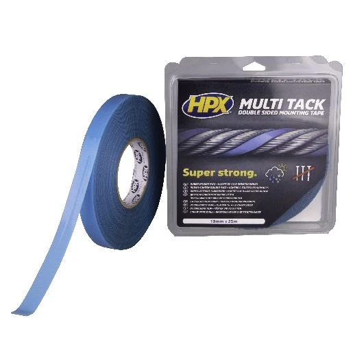 HPX MULTITACK LED MONTAGETAPE 19MMX25M TRANSPARANT