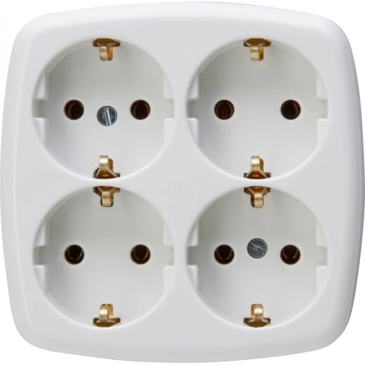 Kopp Stekkerdoos zonder kabel vierkant 4RA 16A IP20 121001009