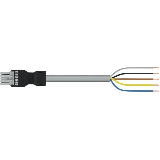 Wago SERIE 891 Patchkabel gebouwinstallatie 5p Contrastekker (female) Vrij kabeluiteinde 3000mm