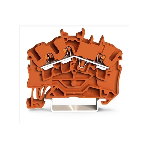Wago SERIE 2202 Verbindingsrijgklem 0,75-4mm² eendr. 0,25-2,5mm² meerdr. Oranje