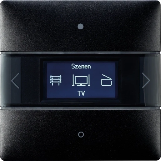 Theben LuxorLiving Ruimtecontroller geïntegreerde temperatuurregelaar 2-voudig zwart inbouw IP20 RAL 9005 4801418