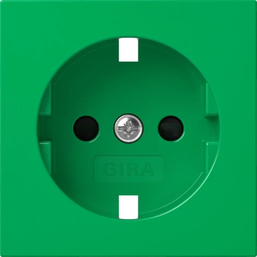 Gira System 55 wandcontactdoos ra groen 4984107