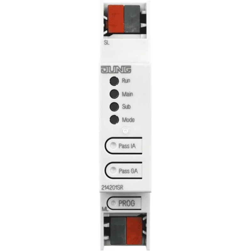 Jung bereik- / lijnkoppeling REG 1 TE Secure KNX DIN-rail 214201SR