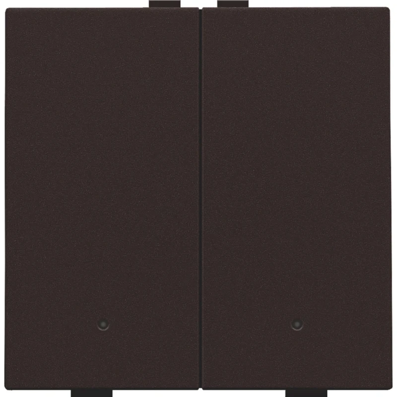 Niko Drukknop met led en comfortsensoren Home Control bruin inbouw 124-52202