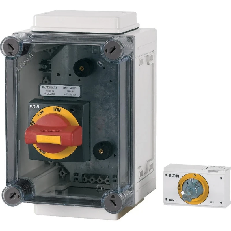 Eaton Schakelaarkast leeg NZM1 PN1 N(S)1 max. 63A rood/geel