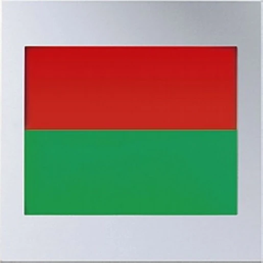 Jung LS range Armatuur rood/groen LED Opzetmontage inbouw RVS Rood/groen ES2539-2LEDRG