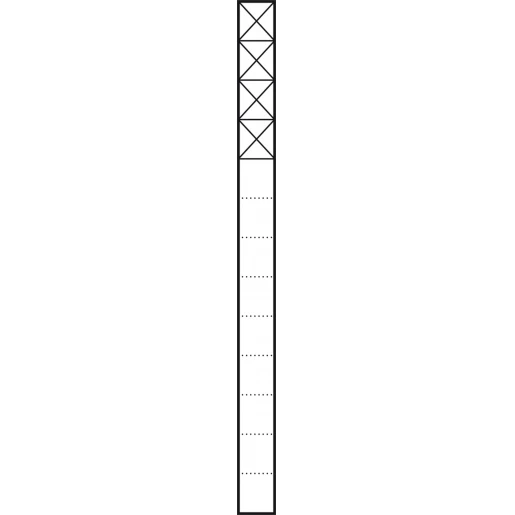 Siedle Communicatiezuil Vrijstaand aluminium 4 modules 1344mm 200023979-00