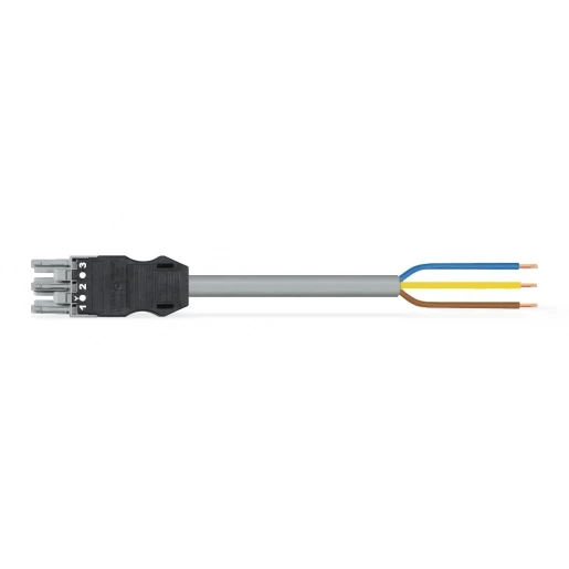 Wago Serie 771 Patchkabel gebouwinstallatie 3p Contrastekker (female) Vrij kabeluiteinde 5000mm