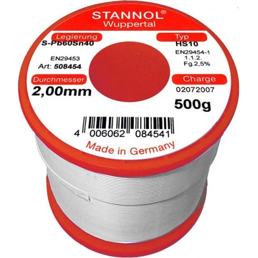 Stannol HS10 Soldeertin S-PB60SN40 508454 500g 2mm 99040542
