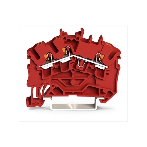 Wago SERIE 2202 Verbindingsrijgklem 0,75-4mm² eendr. 0,25-2,5mm² meerdr. Rood
