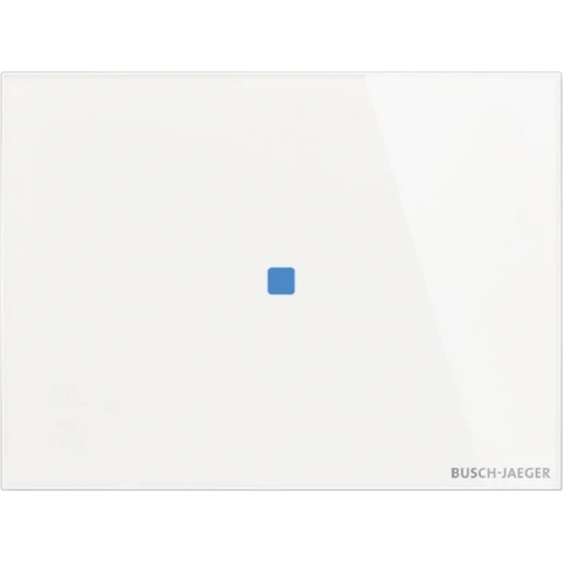 ABB Busch-Jaeger I-bus KNX Glas aanraaksensor KNX enkelvoudig wit met tekstv IP20 2CKA006300A1614