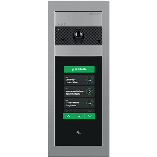 Comelit Ultra Compleet video+aanraaj deurstation ultra VIP 100 beltoetsen zwart IP65 Inbouw (stucwerk) UT8090