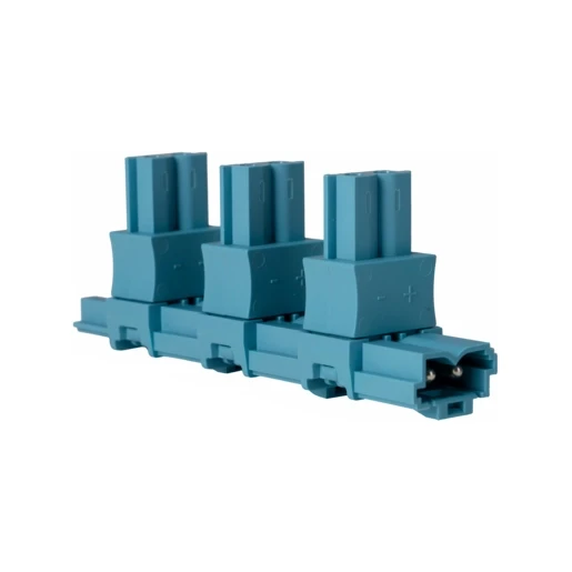 Adels Splitter 2-polig 1 in 2 uit pastelblauw DALI