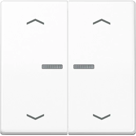 Jung A range home stuurafdekking pijl a500 alpine wit 2-voudig Glanzend wit RAL 9016 BTA17102PWW