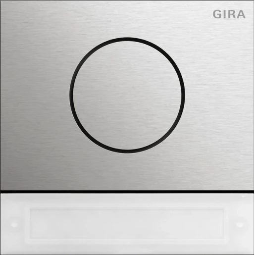 Gira System 106 Deurstationmodule IBS-toets spreken/bellen enkelvoudig RVS 5569920