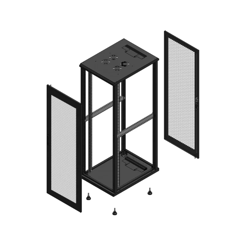 Gigamedia Vloer patchkast AV enkel PER AR enkel PER EX 19" 36HE 600x800mm Zwart GGM 703668PPSPPSEX