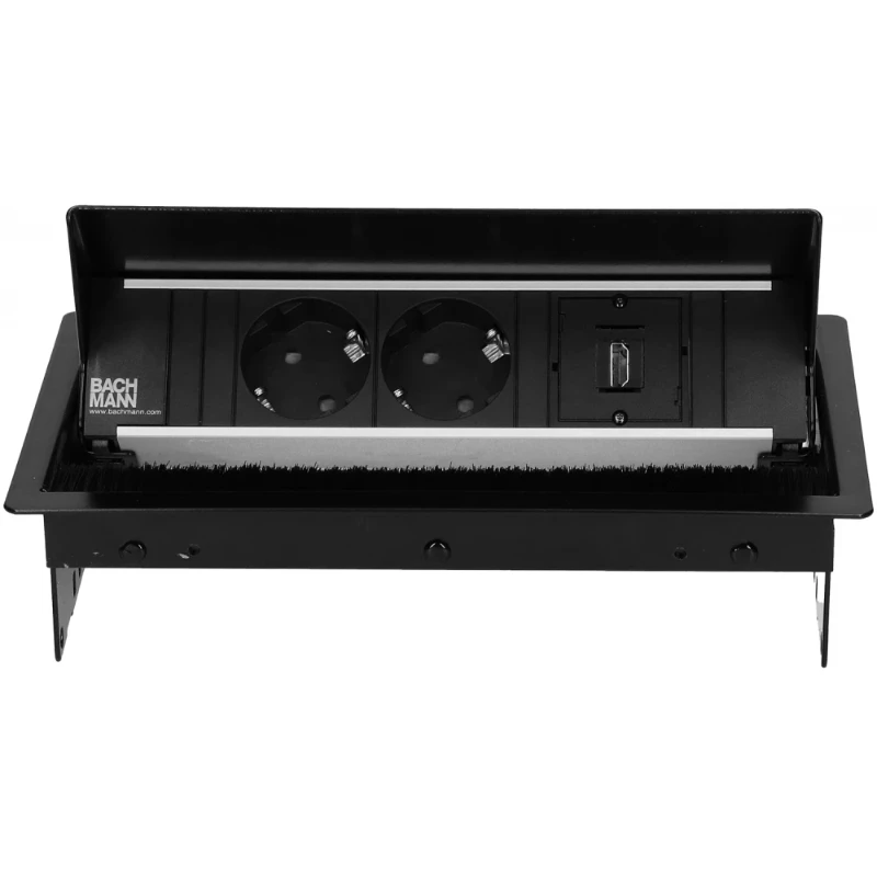 OCS Coni 2x 230V RA + 1x HDMI b/b 0,2m GST zwart