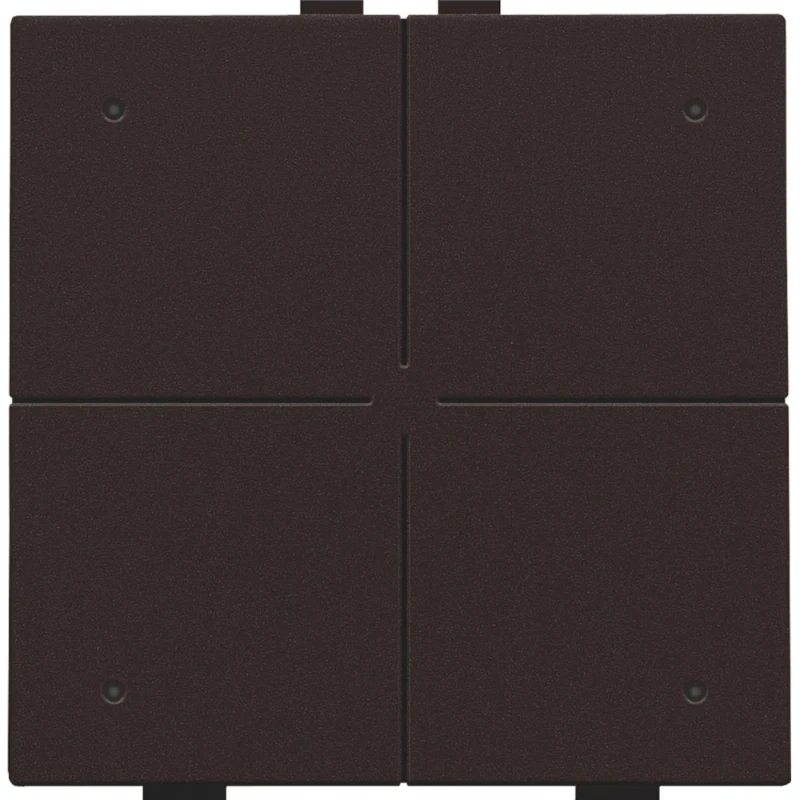 Niko Drukknop met led en comfortsensoren Home Control bruin inbouw 124-52204