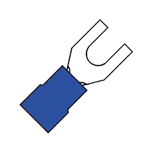 Klemko Geïsoleerde Vorkkabelschoen EW M4 voor 1,5-2,5 mm² PVC