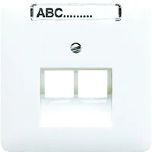 Jung CD range afdekking cd500 UAE/IAE 2 connectoren Met label grijs CD569-2NAUAGR