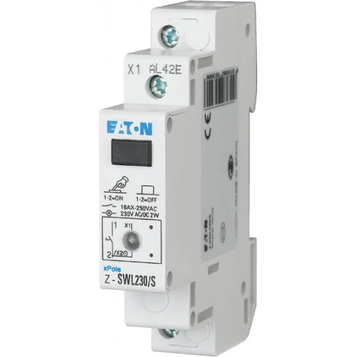 Eaton Schakelaar z 250vac 16 a contacten 1m signaallamp breedte 1te