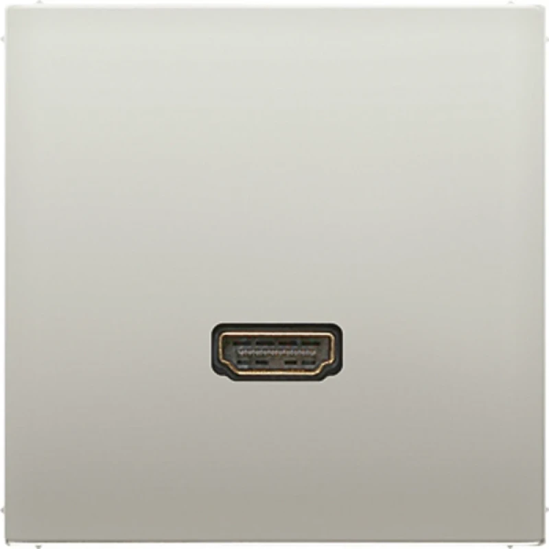 Jung LS range afdekking edelstaal 1x hdmi MAES1112