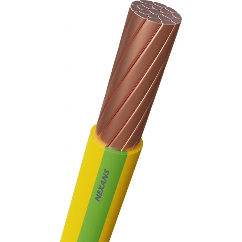 Nexans H07Z1-R Cca Installatiedraad 95mm² groen/geel 1M 10538837