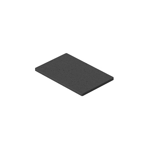 OBO rubberen ondergrond 70x110x4mm rubber onderlegger rubber zwart 6290170