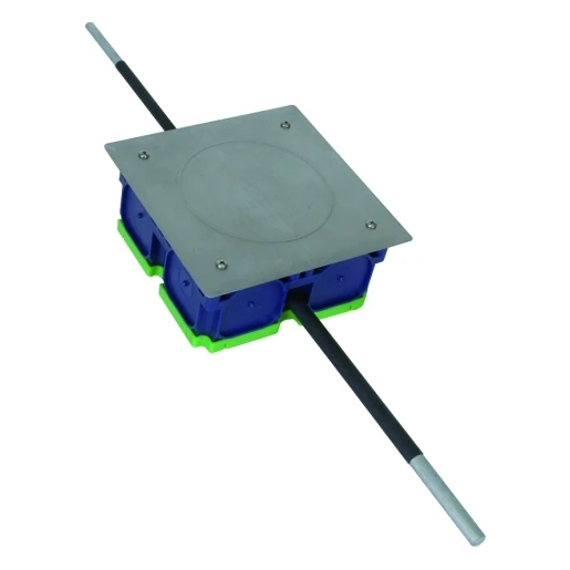 Dehn Test joint box 160x160x68mm with terminal lugs rd 8/10mm l 200mm