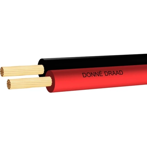 Donné ECA -D- RD/BK Luidsprekersnoer 2x0.75mm²