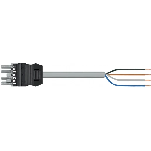 Wago SERIE 771 Patchkabel gebouwinstallatie 4p Contrastekker (female) Vrij kabeluiteinde 6000mm