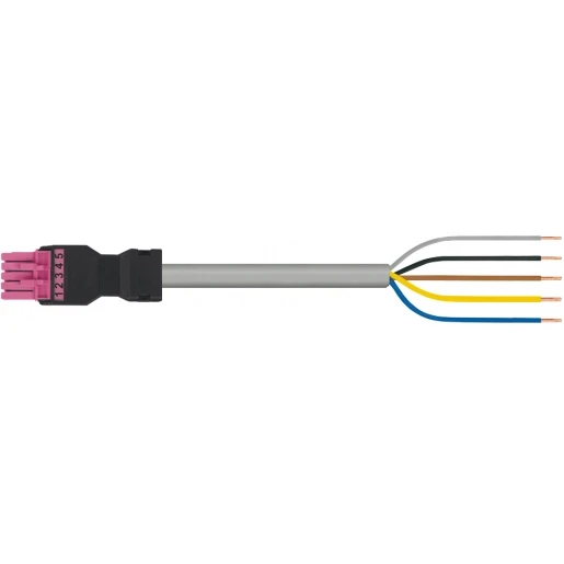 Wago SERIE 891 Patchkabel gebouwinstallatie 5p Contrastekker (female) Vrij kabeluiteinde 3000mm