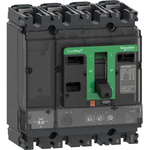 Schneider Electric NSX250F 36KA AC 4P4D 100A 2.2
