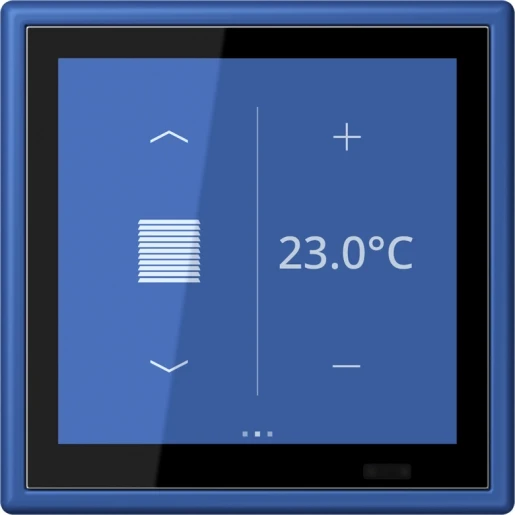 Jung LS range KNX Touch ruimtecontroller KNX blauw LC459D1S253