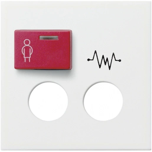 Gira System 55 miva centraalplaat oproepsysteem ackermann 73073 d/73073 d3 wit RAL 9010 022827