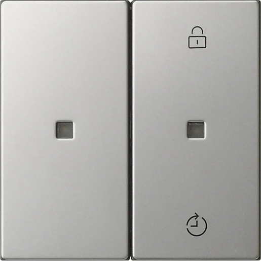 Gira System 55 draadloos bedieningselement edelstaal enkelvoudig RVS 5493600