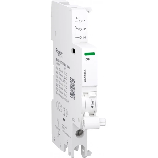 Schneider Electric Auxiliary contact Acti9 A9A iOF 1 C/O 100mA to 6A 24VAC to 415VAC