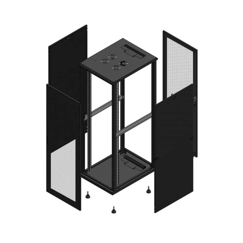 Gigamedia Vloer patchkast AV enkel PER AR enkel PER 19" 36HE 600x800mm Zwart GGM 703668PPSPPS