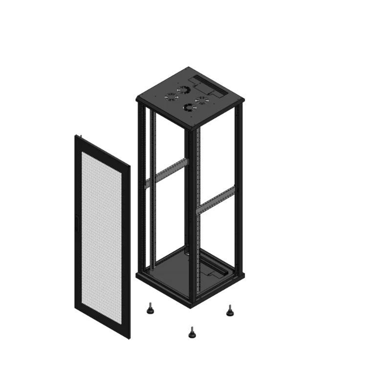 Gigamedia Vloer patchkast AV enkel PER SP EX 19" 36HE 600x600mm Zwart GGM 703666PPSSPEX