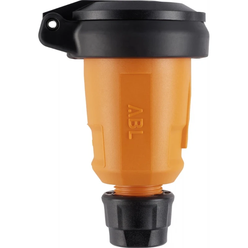 ABL Hightech koppeling SCHUKO Elamid oranje zelfsl.Klapdeksel IP54