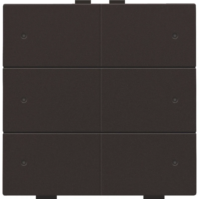 Niko Drukknop met led en comfortsensoren Home Control bruin inbouw 124-52206