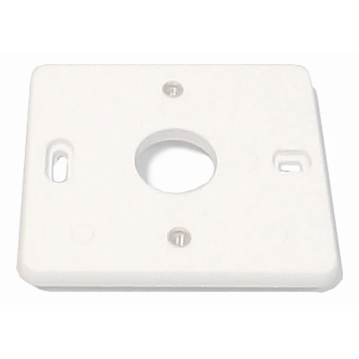 Corodex montageplaat perilexdoos 1-voudig Horizontaal en verticaal Glanzend RAL 9001 2230881WI