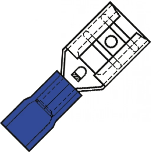Klemko vlakstift 1,04-2,63 blauw