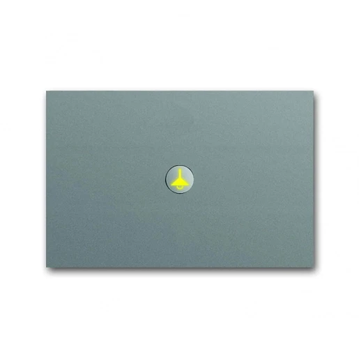 ABB Busch-Jaeger Pure stainless steel Tastsensor KNX enkelvoudig RVS met tekstv IP20 2CKA006310A0102