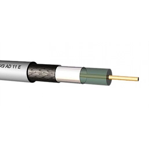 Draka Coaxkabel 11A 75Ohm Eca wit PVC 1.13mm 128012F3